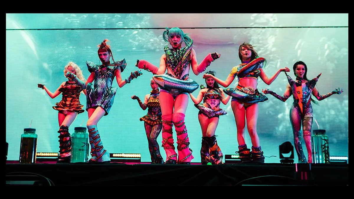 XG performing on tour